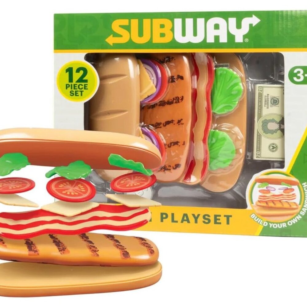 Share Subway Sandwich Playset (12 Piece Set), Build Your Own Sandwich